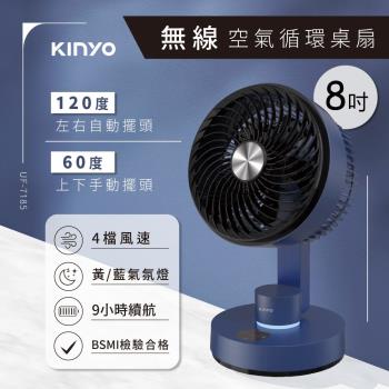 KINYO 無線空氣迴圈桌扇 UF-7185