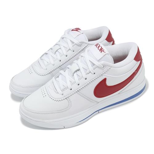 Nike 籃球鞋 Book 1 EP 男鞋 白 紅 阿甘配色 Booker Forrest Gump FJ4250-105