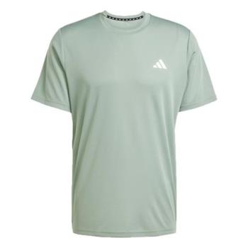 Adidas 圓領短袖上衣 男裝 排汗 綠【運動世界】JC5193