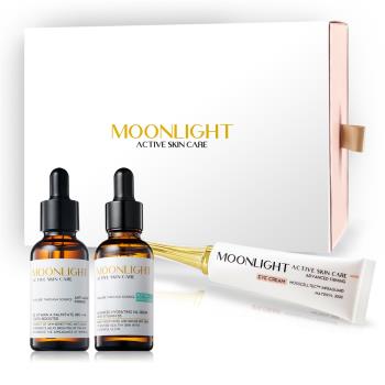 【Moonlight 莯光】極緻眼周抗老禮盒組 (2%維生素A+B5玻尿酸+超勝肽眼霜)