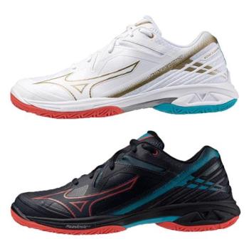 Mizuno 美津濃 羽球鞋 男鞋 3E寬楦 Wave Claw 3 白/黑【運動世界】71GA244324/71GA244327