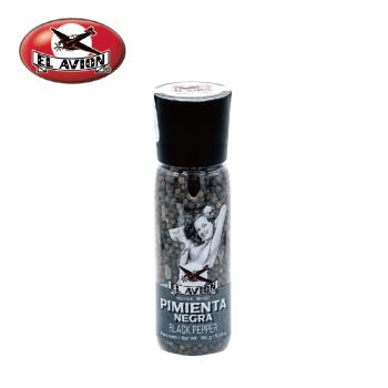 El Avion 香料航家天然黑胡椒粒調味研磨罐 160g