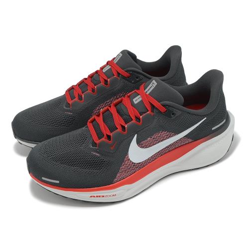 Nike 慢跑鞋 Air Zoom Pegasus 41 寬楦 男鞋 黑 紅 小飛馬 運動鞋 FN4932-005