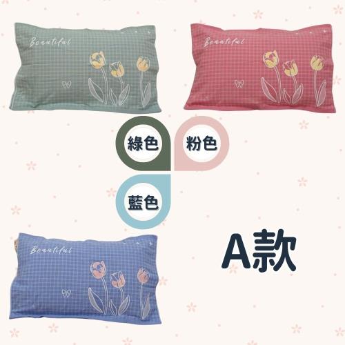 【凱美棉業】精品一對2入 純棉三層紗枕巾/枕頭巾 多款樣式