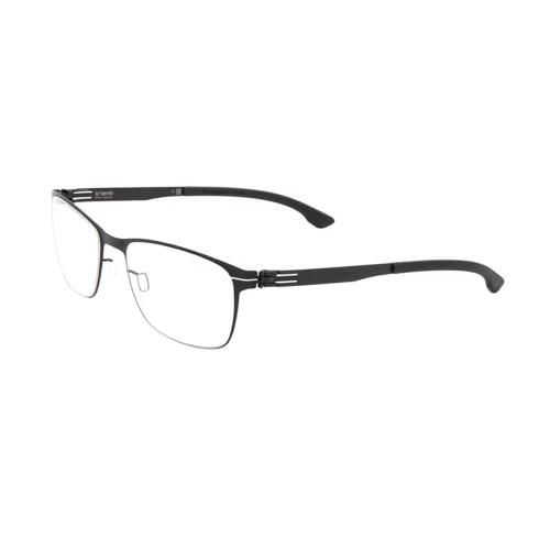 【ic! berlin】Dennis N. Large Black 德國薄鋼眼鏡 公司貨