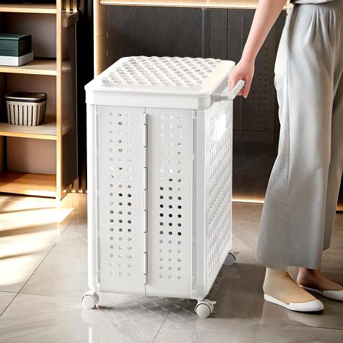 Mr.box  摺疊分隔髒衣籃/洗衣籃-大號