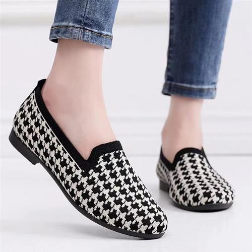 【Alice】現貨37碼韓國設計展現女人味飛織鏤空軟底鞋(休閒鞋/平底鞋/小白鞋/豆豆鞋/小香風)