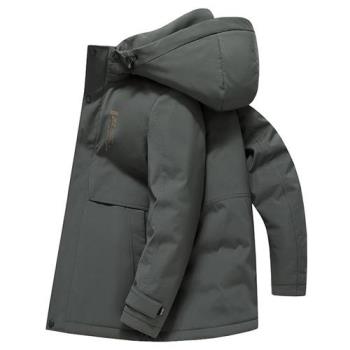 【巴黎精品】真 羽絨90%白鴨絨 羽絨外套鴨絨夾克-一衣三穿鵝絨脫卸內膽男外套3色a1is77