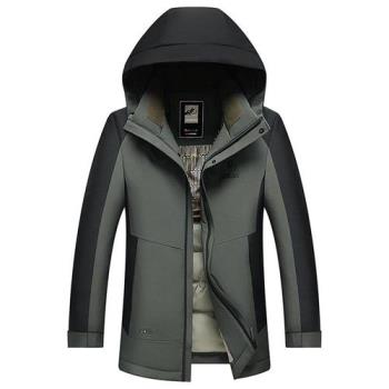 【巴黎精品】真 羽絨90%白鴨絨 羽絨外套鴨絨夾克-秋冬戶外加厚連帽男外套3色a1is67