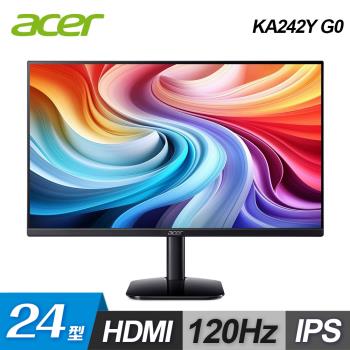 【Acer 宏碁】KA242Y G0 24型 IPS螢幕【福利品】
