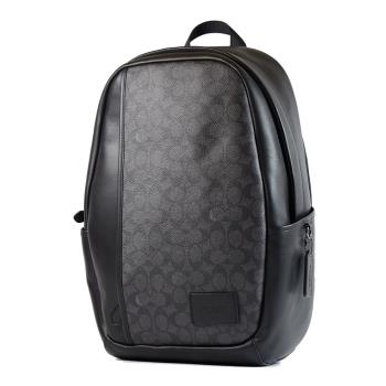 MARC JACOBS 寬背帶荔枝紋拉鍊暗層磁吸釦翻蓋斜揹包-黑色