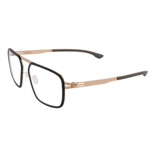 【ic! berlin】Rhodium Black Rose Gold 德國薄鋼眼鏡 公司貨