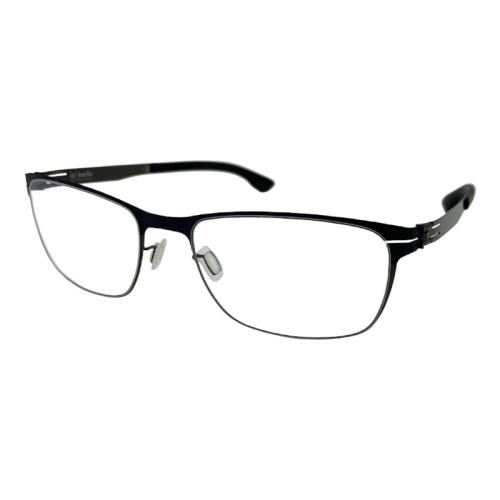 【ic! berlin】Dennis N.Large Matt Black/ Gun Metal 德國薄鋼眼鏡 公司貨