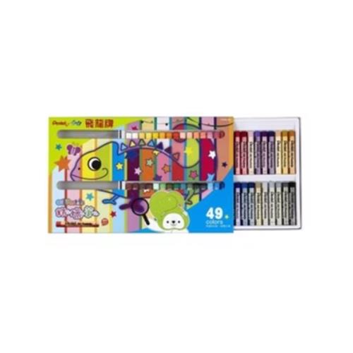 Pentel PHN9-50色紙盒粉臘筆