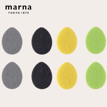 【日本 MARNA】日本製去茶垢菜瓜布4組(2入/組)(原廠總代理)