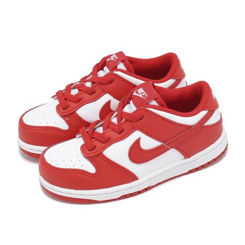 Nike 童鞋 Dunk Low TDE 小童 紅 白 學步鞋 寶寶鞋 嬰兒鞋 FB9107-119