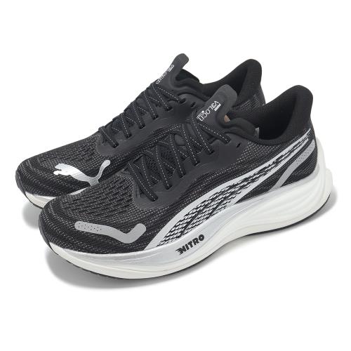 Puma 慢跑鞋 Velocity Nitro 3 Wn 女鞋 黑 白 緩衝 輕量 運動鞋 37774901