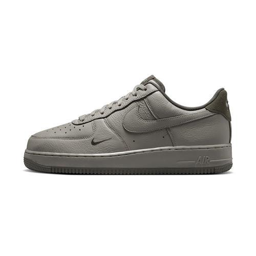 Nike Air Force 107 LV8 男 灰綠 刺繡 小勾 AF1 皮革 透氣 休閒鞋 HM9483-300