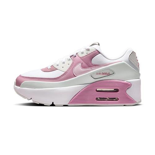 Nike Air Max 90 LV8 女 粉白 厚底 復古 休閒 網布 緩震 氣墊 運動 休閒鞋 FD4328-110