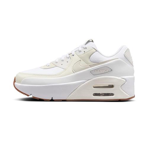 Nike Air Max 90 LV8 女 白 休閒 復古 網布 緩震 厚底 氣墊 運動 休閒鞋 FD4328-111