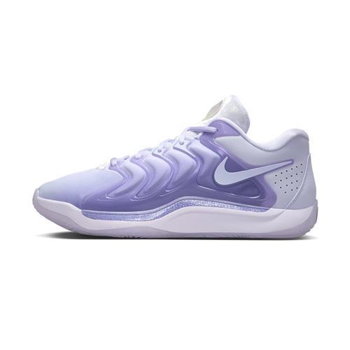 Nike KD17 EP 男 粉紫 漸層 氣墊 包覆 緩震 運動 實戰 籃球鞋 FJ9488-500