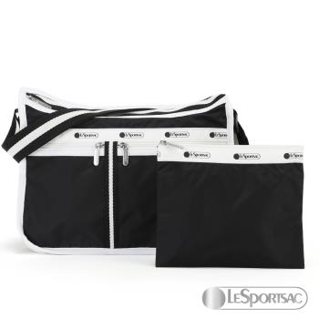 LeSportsac - Standard 雙口袋A4大書包-附化妝包 (百搭黑/撞色款)