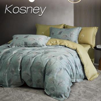 KOSNEY 羽然 加大100%天絲TENCEL四件式兩用被床包組