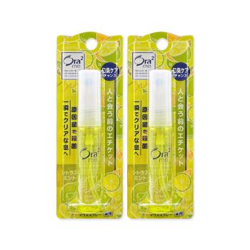 (2盒超值組)日本SUNSTAR三詩達-Ora2me瞬間清新淨味口香噴霧6ml/盒-檸檬薄荷(黃)(便攜口內清香劑,氣息口腔香水,飯後口齒清涼留香)