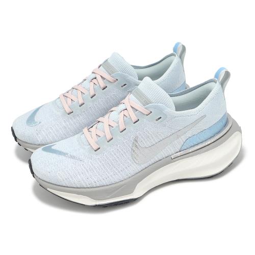 Nike 慢跑鞋 Wmns ZoomX Invincible Run FK 3 女鞋 藍 灰 回彈 針織 DR2660-010