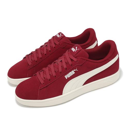 Puma 休閒鞋 Smash 3.0 男鞋 女鞋 紅 米白 麂皮 復古 低筒 情侶鞋 39098421