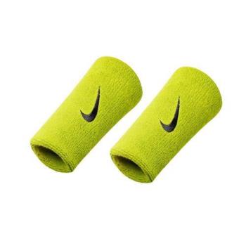 NIKE SWOOSH 單色加長腕帶-慢跑 路跑 籃球 網球 羽球 一雙入
