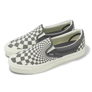 Vans 休閒鞋 MTE Slip-On Reissue 98 男鞋 女鞋 灰米 帆布 格紋 懶人鞋 情侶鞋 VN000CWAGX8