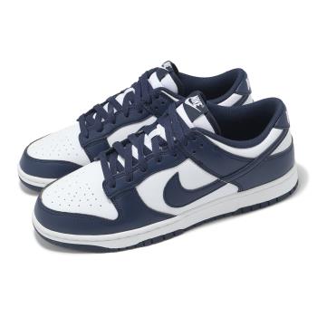 Nike 休閒鞋 Dunk Low 男鞋 女鞋 深藍 午夜藍 白 復古 低筒 HF5441-107