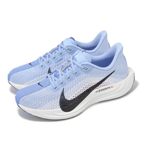 Nike 慢跑鞋 Wmns Pegasus Plus 女鞋 藍 黑 氣墊 小飛馬 針織 運動鞋 FQ7261-402
