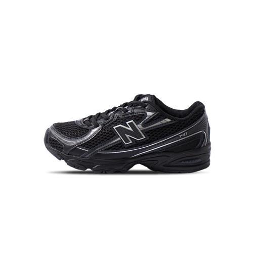 New Balance NB 740 中童 童鞋 黑銀色 運動 休閒 中性 W楦 復古 套入式 休閒鞋 PZ740BM