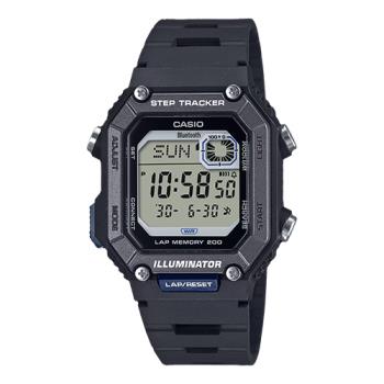 【CASIO 卡西歐】數位電子錶 藍牙手機連線 多功能 步數紀錄 200組記憶 WS-B1000 (WS-B1000-1A)
