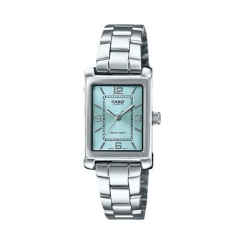 【CASIO 卡西歐】氣質首選-方形指標女錶 典雅刻度 湖水藍 (LTP-1234DD-2A)