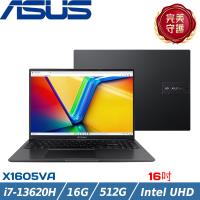ASUS Vivobook 16吋 輕薄筆電 i7-13620H/16G/512G SSD/W11/X1605VA-0251K13620H 搖滾黑