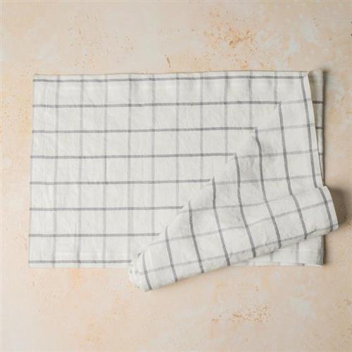 《Mikasa》長型桌旗(格紋灰230x33cm) | 餐桌布 桌墊 桌巾