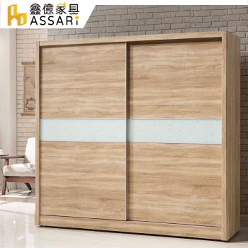 【ASSARI】丘源4.7尺推門衣櫃(寬142x深60x高200cm)
