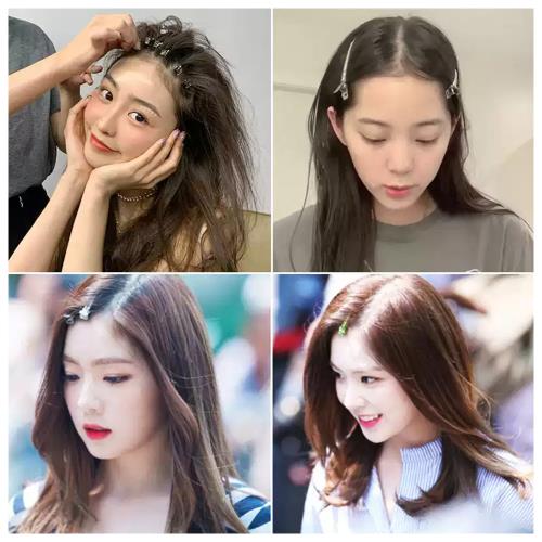 梨花HaNA 韓國東大門好用實用手殘黨．化妝瀏海定位無痕髮夾套組17個