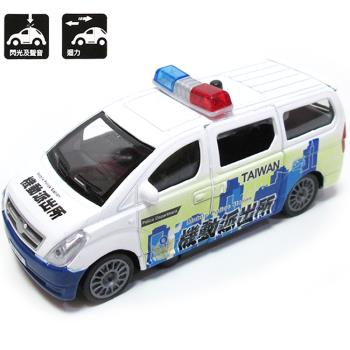 迴力機動警車玩具合金車迴力車汽車模型聲光玩具車 CT-857(生日禮物 聖誕節)【卡通小物】