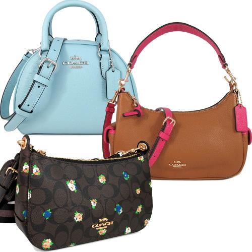 COACH 肩斜兩用包/貝殼兩用包/小花寬帶斜背包/雙層半月兩用包(均價)