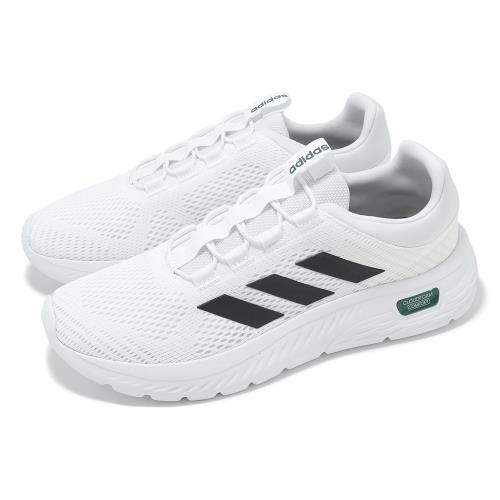adidas 慢跑鞋 Cloudfoam Comfy EL 男鞋 白 黑 緩衝 透氣 休閒 運動鞋 愛迪達 IH3610