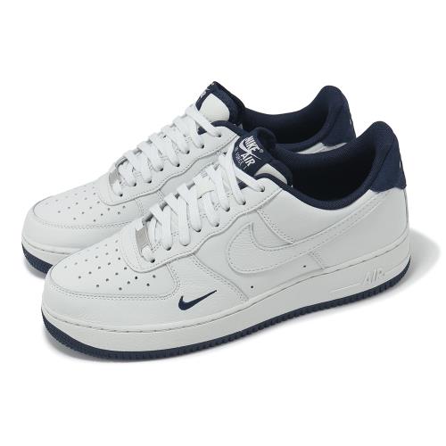 Nike 休閒鞋 Air Force 1 07 LV8 男鞋 女鞋 白 深藍 AF1 百搭 小勾 HM9483-001