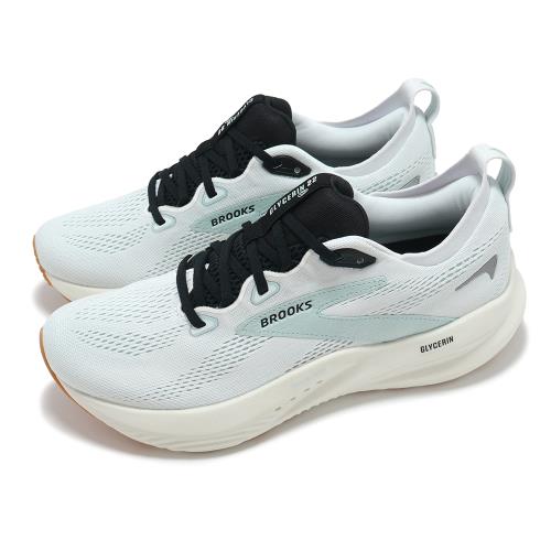 Brooks 慢跑鞋 Glycerin 22 男鞋 藍 黑 甘油系列22代 氮氣中底 緩衝 針織 膠底 運動鞋 1104451D175