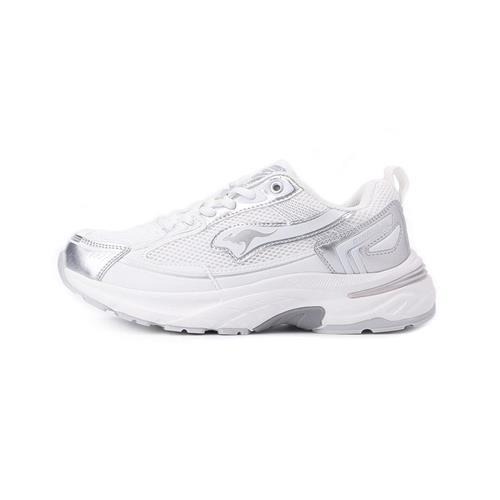 KANGAROOS DYNAFIT 2K 寬楦千禧復古運動鞋 白銀白 KW41729 女鞋 鞋全家福