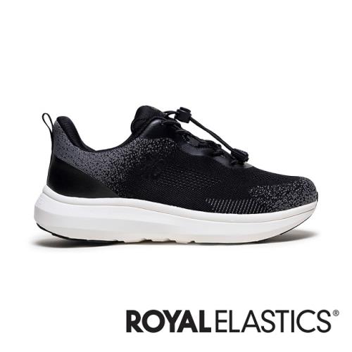 ROYAL ELASTICS RYL 黑色飛織運動休閒鞋 (男) 07042-889