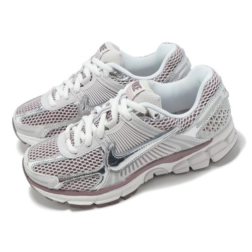 Nike 休閒鞋 Wmns Zoom Vomero 5 女鞋 粉紅 銀 白 復古 緩震 運動鞋 HV6417-001