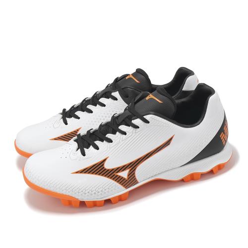 Mizuno 棒壘球鞋 Wave Lightrevo 男鞋 寬楦 白 黑 橘 抓地 棒球 壘球 運動鞋 美津濃 11GP2520-54